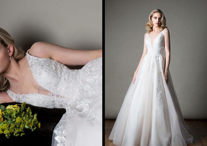 Gatehouse Brides wedding dresses worcester Mia Mia Chanel detail